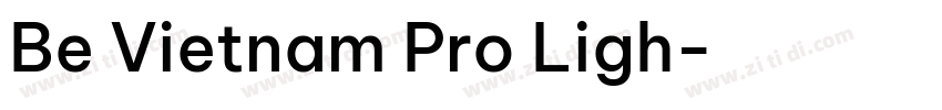 Be Vietnam Pro Ligh字体转换
